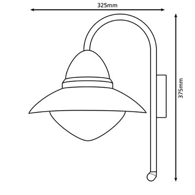 EGLO Outdoor Lampă de perete cu senzor "Sidney", argintiu 87105