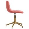 vidaXL Scaun de birou, roz, catifea