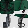 vidaXL Parasol de Grădină Verde 248 x 248 x 148 cm Poliester și oțel