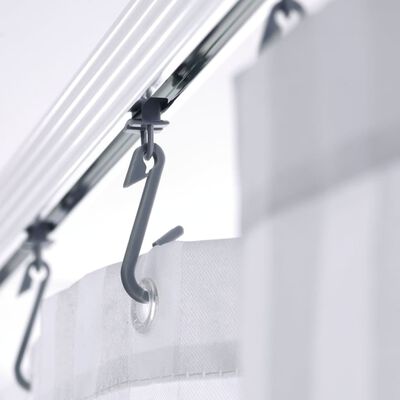 RIDDER Bară perdea duș universală pentru colț, cu cârlige, crom, 52500