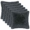 vidaXL Husă pentru pernă 6 pcs HEERLEN Antracit 40 x 40 cm Fleece PV