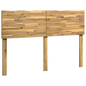 vidaXL Tăblie de pat cu margini naturale ROSTOCK Alb 150 cm