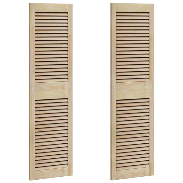 vidaXL Ușă de Dulap cu ușă 2 pcs natural 140,5 x 2,1 x 39,5 cm