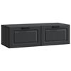 vidaXL Oglindă TV montată pe perete Pe perete Negru 98 x 41 x 30 cm