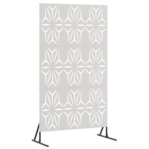 vidaXL Ecran de intimitate 100 x 50 x 180 cm Oţel inoxidabil Argintiu