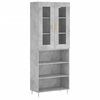 vidaXL Dulap &icirc;nalt, gri beton, 69,5x34x180, lemn compozit