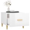 vidaXL Măsuță de cafea, alb extralucios, 50x50x40 cm, lemn compozit