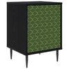 vidaXL Dulap de noapte GELEEN Stejar Negru 36 x 33 x 51 cm