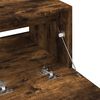 vidaXL Dulap de chiuvetă, stejar afumat, 78x37x59 cm, lemn prelucrat