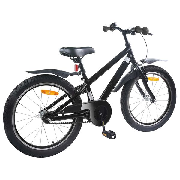 vidaXL Bicicletă pentru Copii 22 Inci pentru 7-12 ani Negru