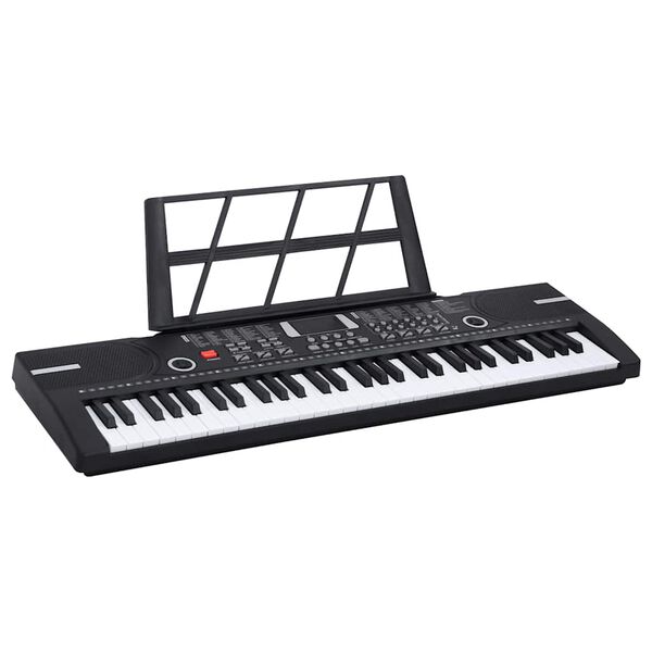 vidaXL Tastatură electrică pian 61taste cu suport muzical pentru copii