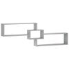 vidaXL Raft de perete Sonoma gri 158 x 17 x 53 cm Lemn prelucrat