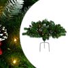vidaXL Brad de Crăciun artificial de alee pre-iluminat verde 40 cm PVC