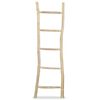 vidaXL Scară pentru prosoape cu 5 trepte, tec, 45x150 cm, natural