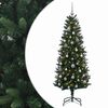vidaXL Brad de Crăciun artificial cu globuri 120 cm 150 LED-uri