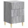 vidaXL Noptieră Sonoma gri 43 x 39,5 x 66,5 cm Lemn prelucrat
