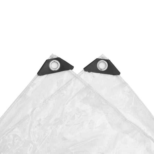 vidaXL Tarpolină Transparent 5 x 5 m PVC