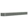 vidaXL Strat &icirc;nălțat grădină gri 440x80x36cm oțel galvanizat
