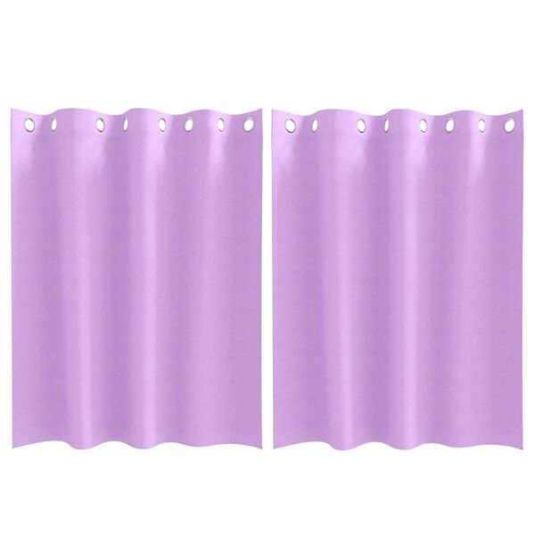 vidaXL Perdele Opaque cu Inel 2 pcs Violet 140 x 140 cm Poliester