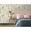 DUTCH WALLCOVERINGS Tapet Flamingo, crem și verde mentă