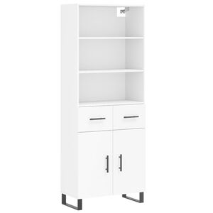 vidaXL Dulap &icirc;nalt, alb, 69,5x34x180 cm, lemn compozit