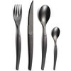 Lou Laguiole Set de tac&acirc;muri Jet, 16 piese, negru efect decolorat