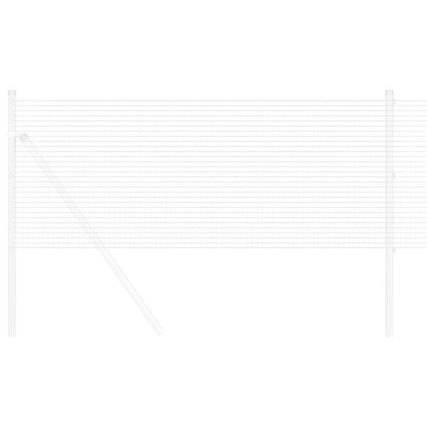 vidaXL Gard din s&acirc;rmă sudată Argintiu 0.6 x 10 m