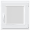 vidaXL Fereastra de subsol „RISOR” 60x60 cm Pt&Turn DIN Dreapta Alb