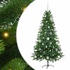 vidaXL Brad de Crăciun cu 150 LED cu suport Verde 150 cm PE