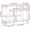 vidaXL Masă de Consolă cu raft Lemn vechi 100 x 35 x 75 cm