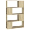 vidaXL Bibliotecă/Separator cameră stejar sonoma 80x24x124,5 cm PAL
