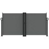 vidaXL Copertină laterală retractabilă, antracit, 120 x 1000 cm