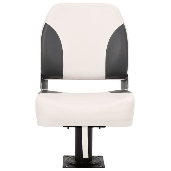 vidaXL Set 1 scaun pliabil de barcă, spătar mic/centură fixare