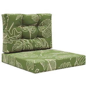 vidaXL Perna pentru canapea de exterior 2 pcs Design cu frunze