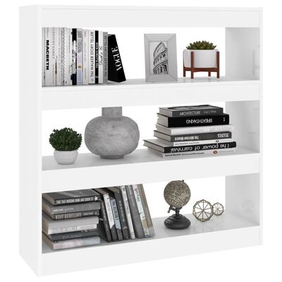 vidaXL Bibliotecă/Separator cameră, alb, 100x30x103 cm