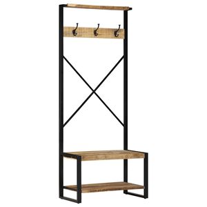 vidaXL Suport pentru haine 80x40x190 cm lemn masiv de mango