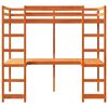 vidaXL Cadru pat supraetajat fără saltea maro 80x200 cm lemn masiv pin