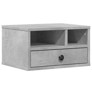 vidaXL Suport imprimantă, gri, 40x32x22,5 cm, lemn prelucrat