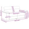vidaXL Canapea cu 2 locuri, neagră, 120 cm, material textil