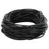 vidaXL Cord din Piele 1 Negru &Oslash;1,5 mm x 5 m Piele