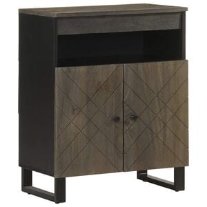 vidaXL Bufetă neagră 60x33x75 cm lemn masiv de mango
