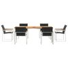 vidaXL Set de masă pentru grădină 7 pcs Maro Lemn Solid de Acacia