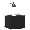 vidaXL Noptiere, 2 buc., negru, 40x30x30 cm, lemn prelucrat