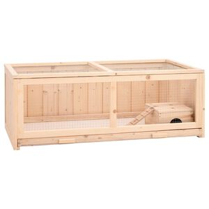 vidaXL Cușcă pentru hamsteri, 104x52x54 cm, lemn masiv de brad