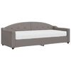 vidaXL Pat de zi cu saltea, gri taupe, 80x200 cm, textil