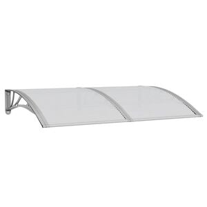 vidaXL Copertină de ușă, gri, 150x100 cm, policarbonat