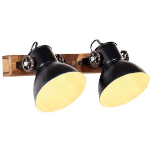 vidaXL Lampă de perete industrială, negru, 45 x 25 cm, E27