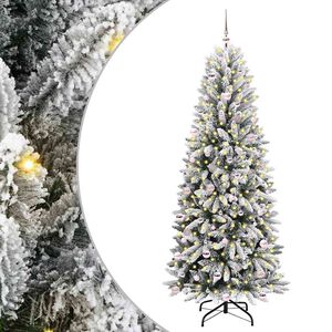 vidaXL Brad de Crăciun artificial Alb 240 cm