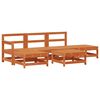 vidaXL Set de lounge pentru grădină 6 pcs Maro Ceară Lemn masiv de pin