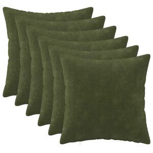 vidaXL Husă pentru pernă 6 buc. HEERLEN Verde 30 x 30 cm